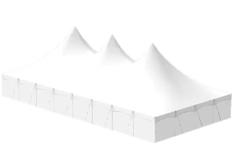 Аренда пикового шатра 12х24 метра белого цвета, фото 0